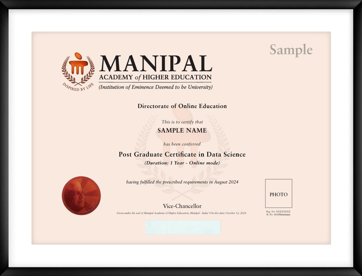 Post Graduate Certificate in Data Science Degree Certificate